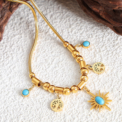 Earth & Sky Charm Necklace