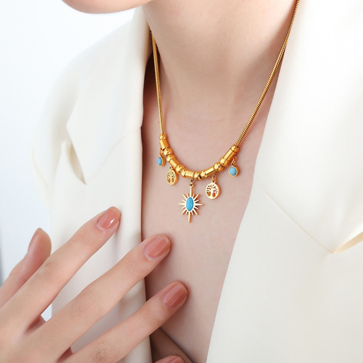 Earth & Sky Charm Necklace