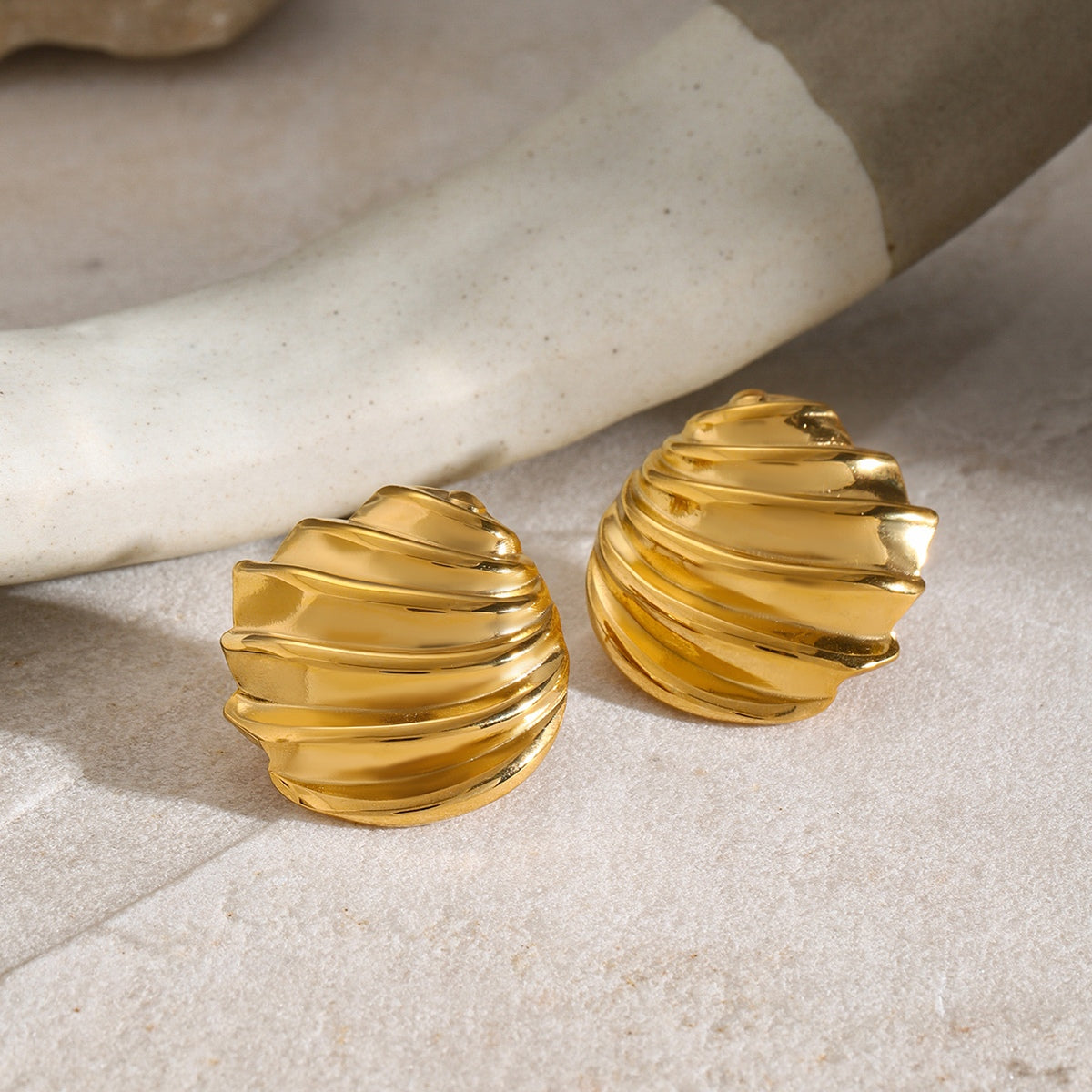 Shell Stud Earrings